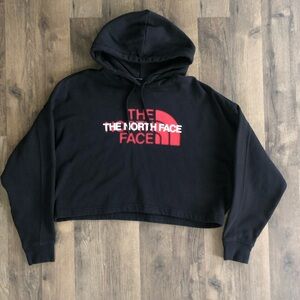 The North Face Black Cropped Hoodie